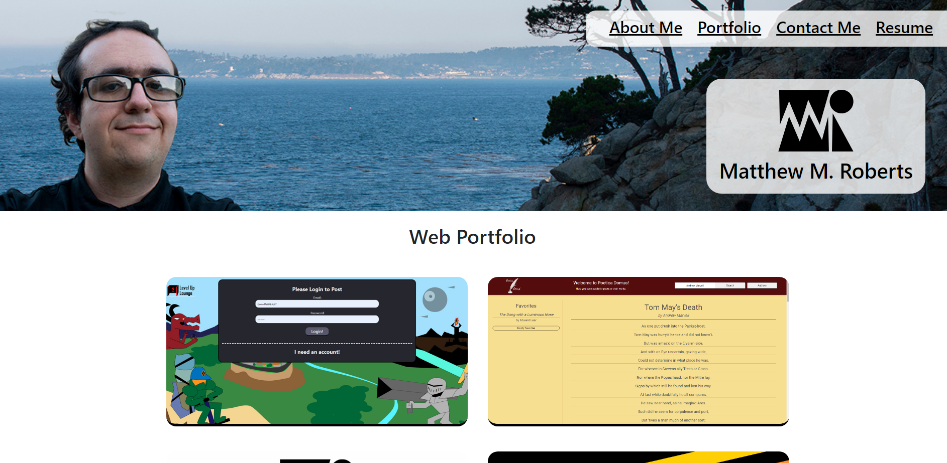 React Portfolio Thumbnail