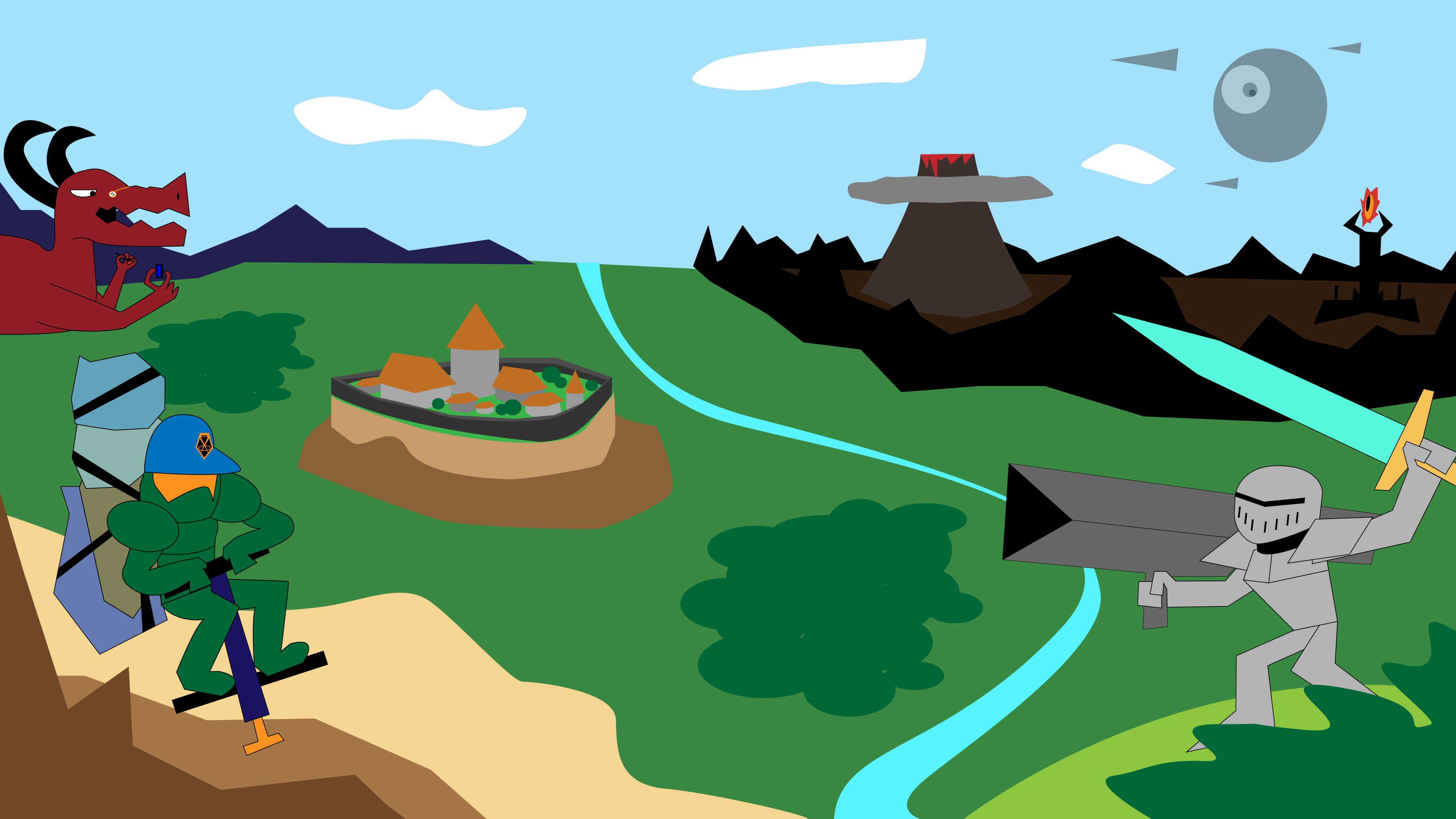 the background for the Level Up Lounge project