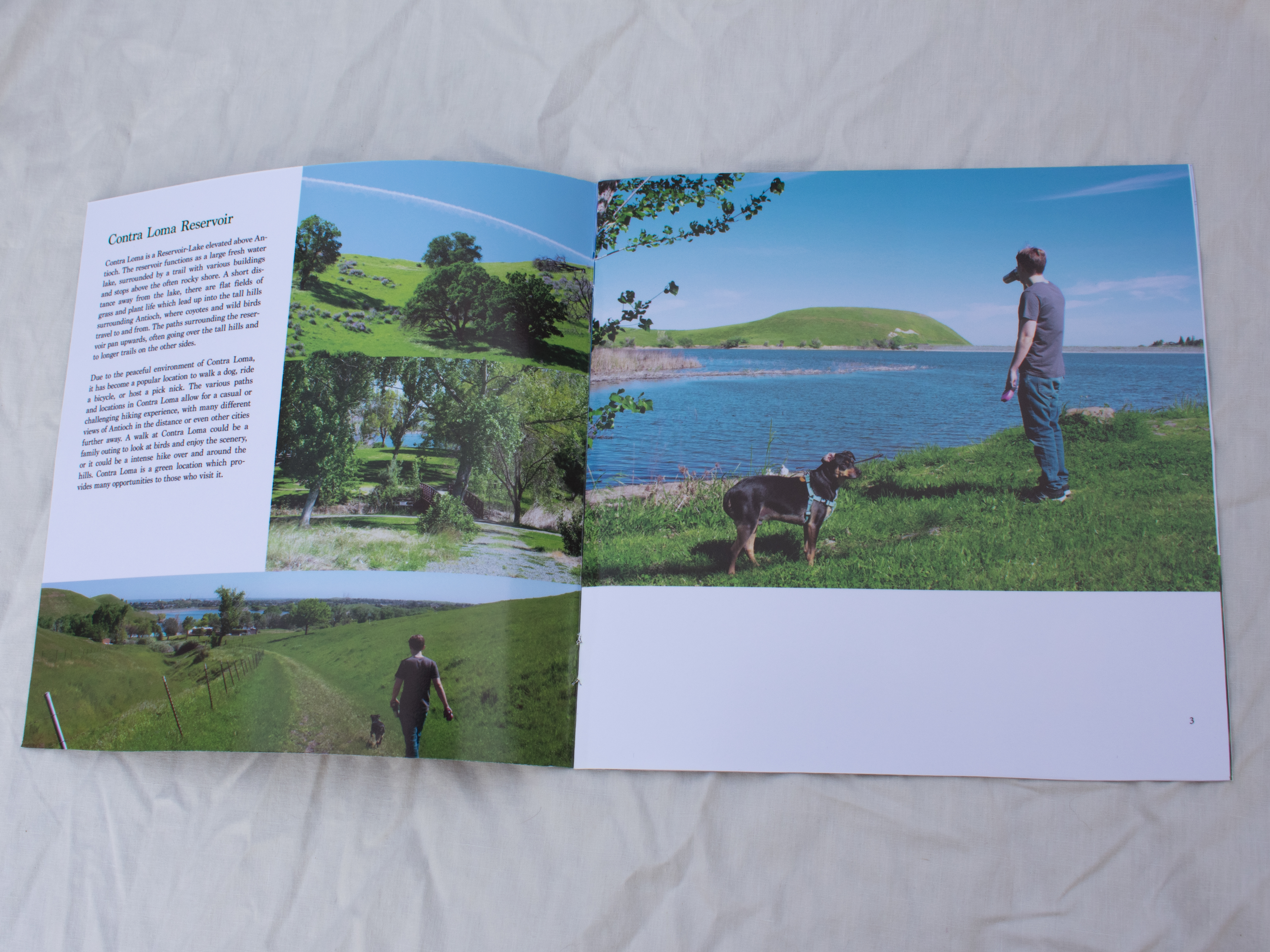 pages 2 and 3 of Green Antioch, focusing on Contra Loma Reservoir