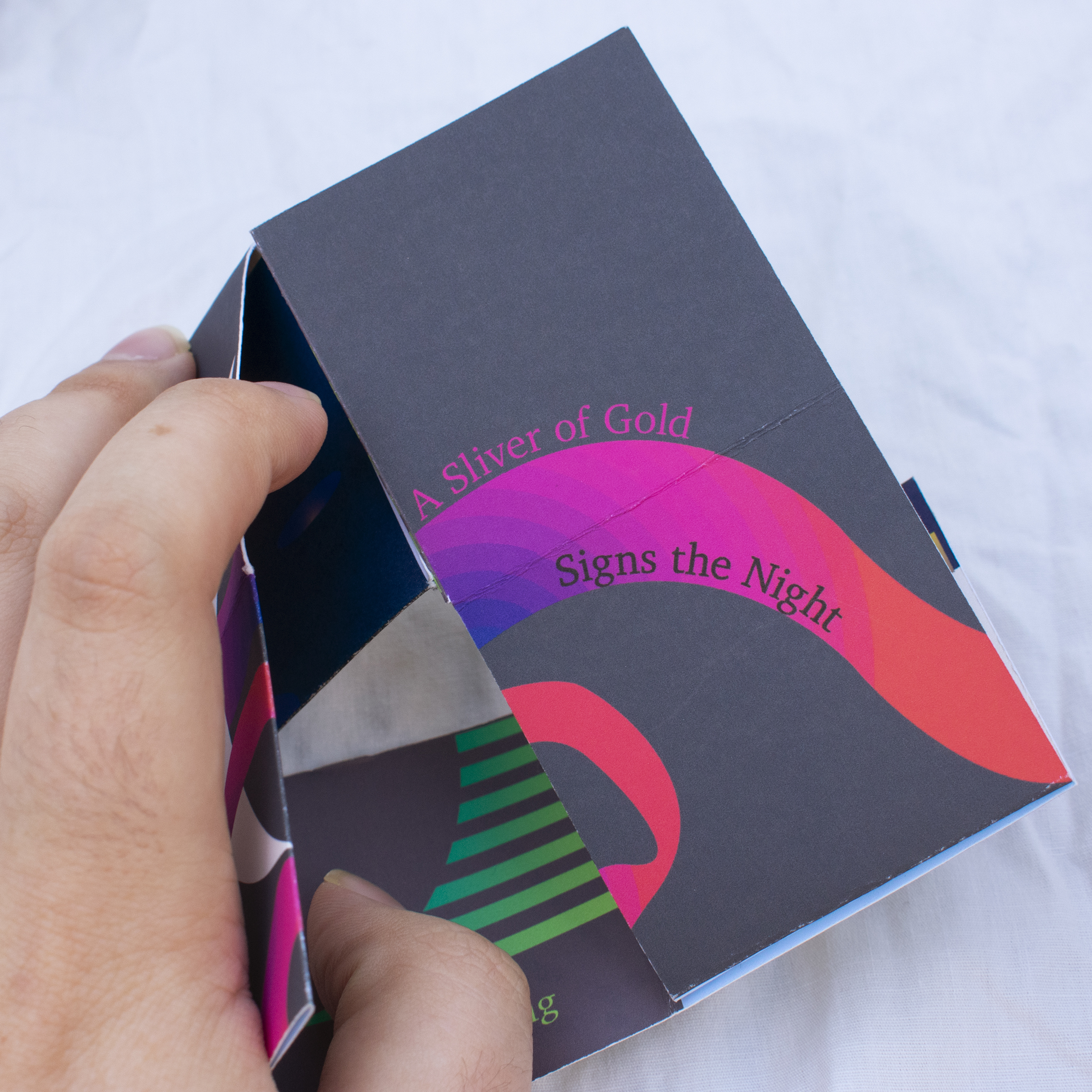 folding a Luminova Flexagon