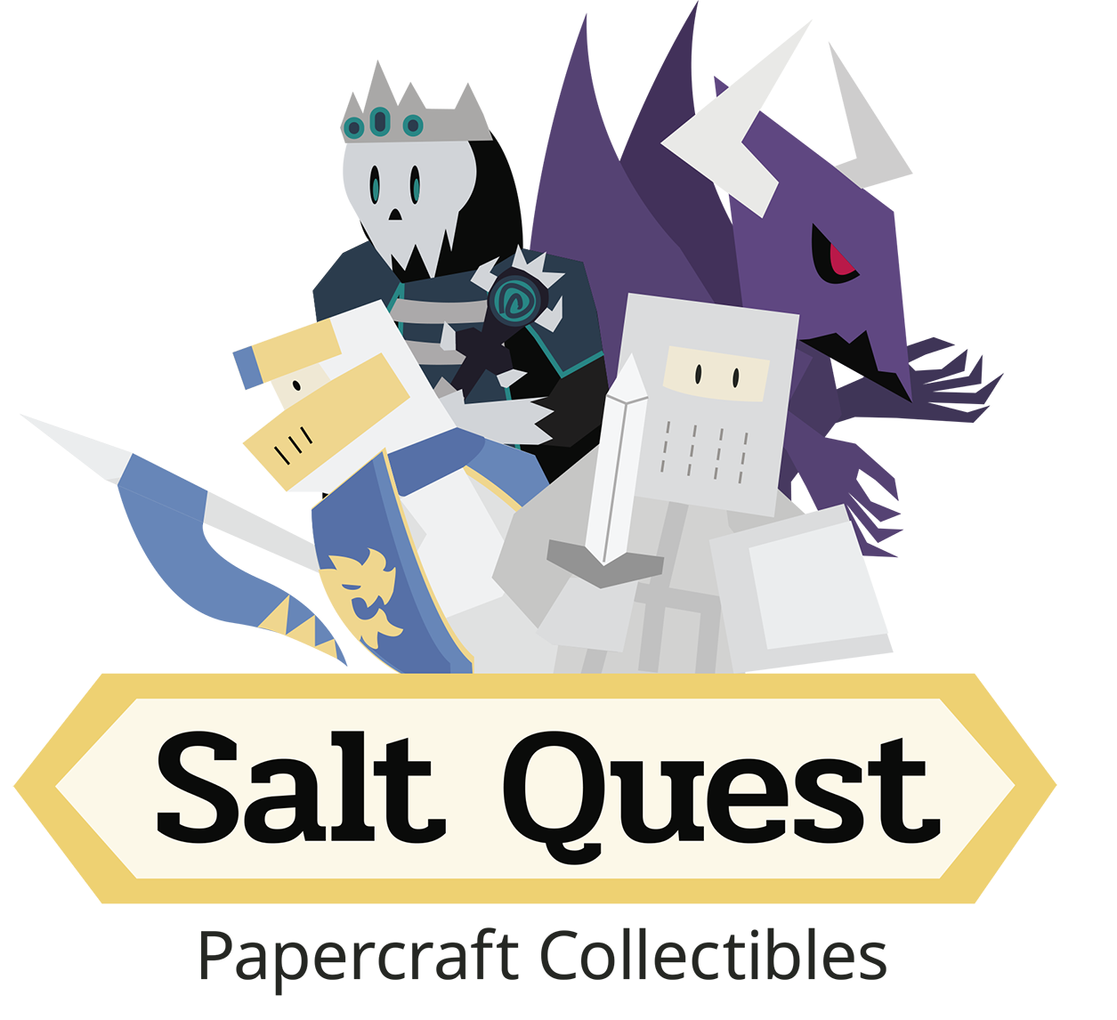 my logo for Salt Quest: Papercraft Collectibles