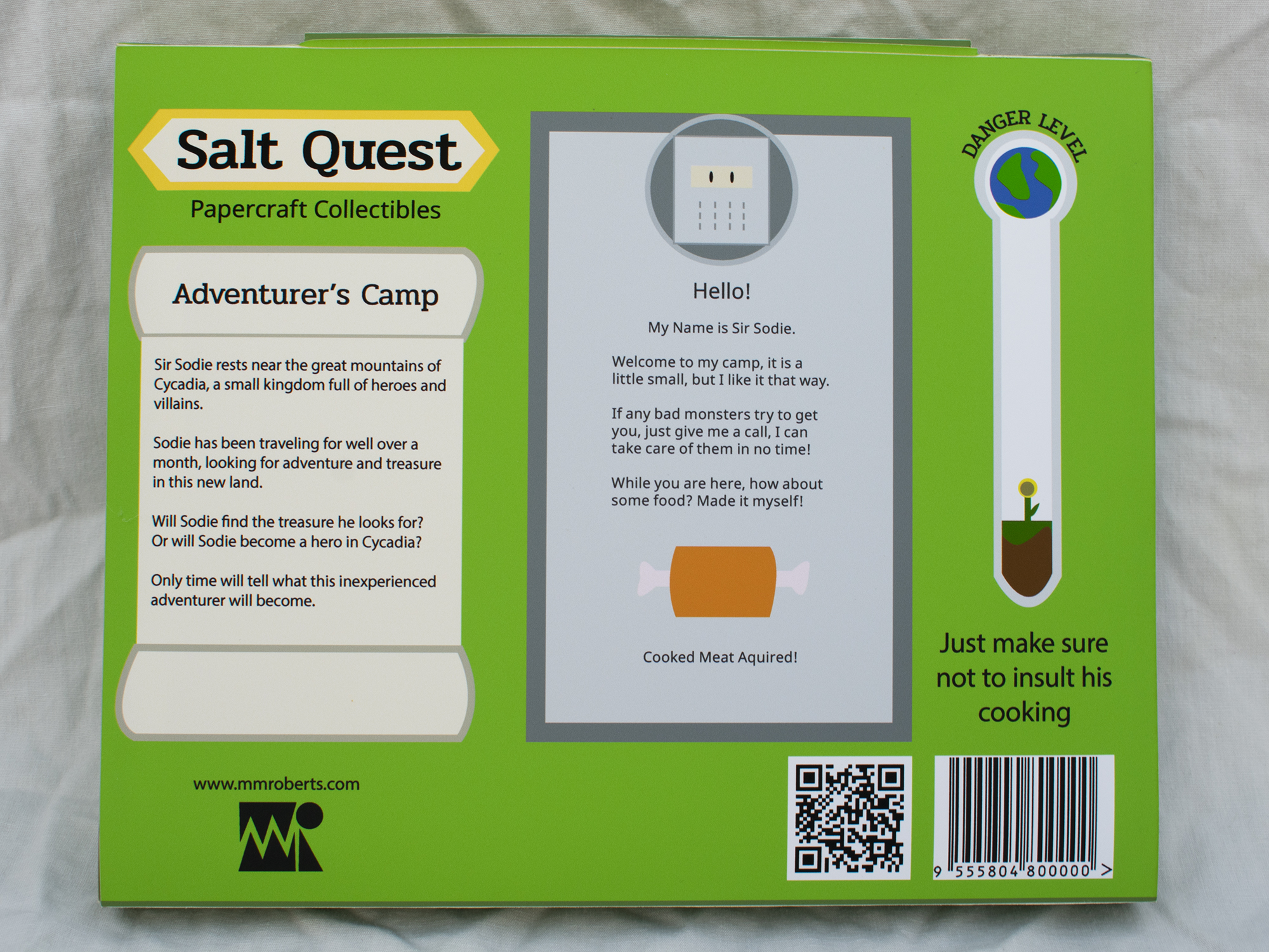 The back side of set 1's box