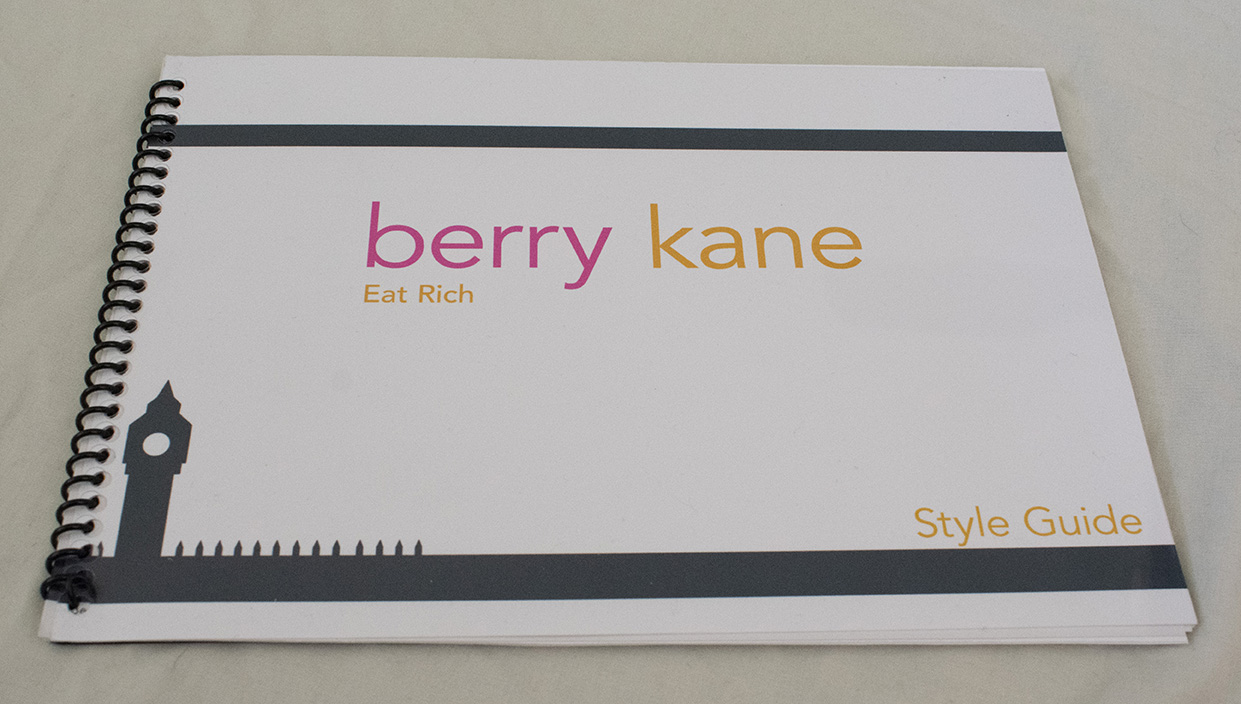 The cover of the Berry Kane Style Guide